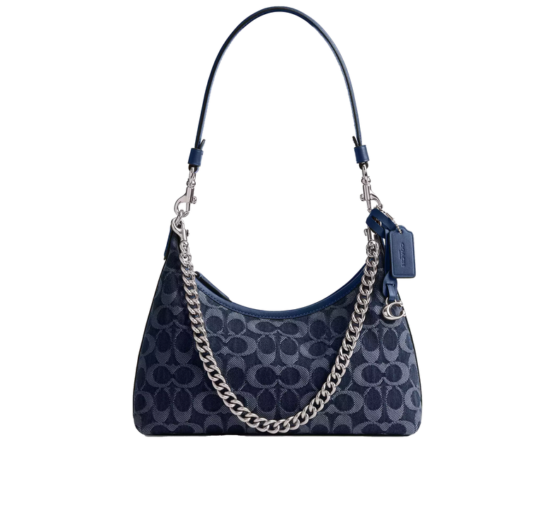 Coach Women's Juliet Shoulder Bag 25 In Signature Denim Silver/Deep Blue Multi