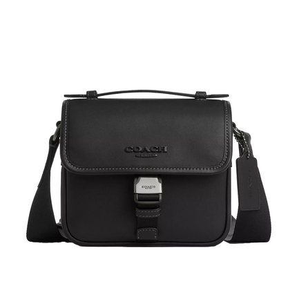 Coach Unisex Racer Crossbody Bag Gunmetal/Black