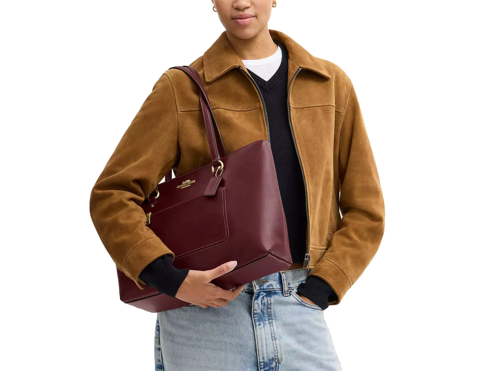 Coach Women's Station Tote Bag Smooth Leather/Gold