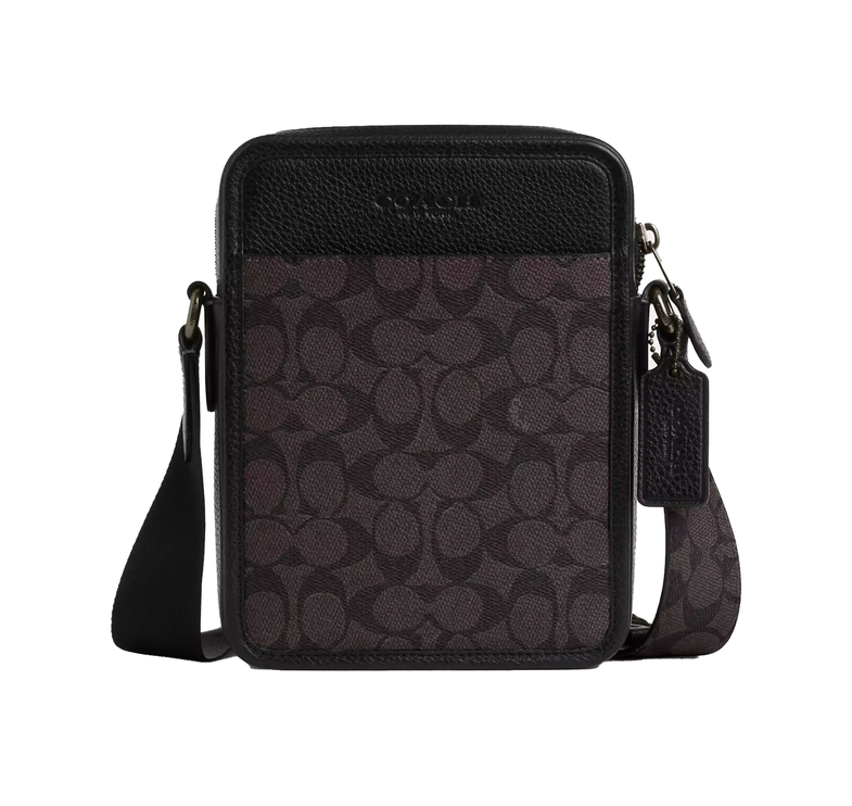 Coach Women's Sullivan Crossbody Bag In Signature Canvas Qb/Walnut/Black