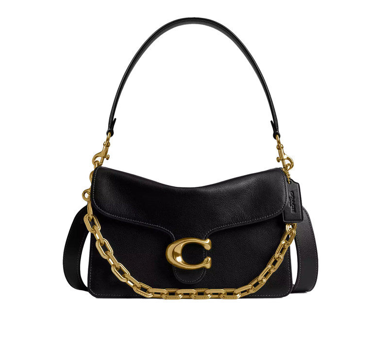 Coach Women's Chain Tabby Shoulder Bag Brass/Black
