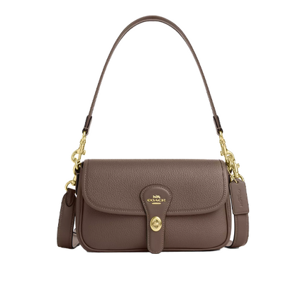Coach Women's Hadley Shoulder Bag Gold/Dark Stone