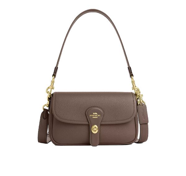 Coach Women's Hadley Shoulder Bag Gold/Dark Stone