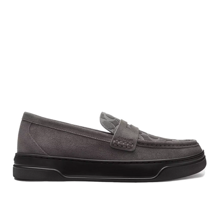 Coach Men's Hybrid Loafer With Signature Print Charcoal