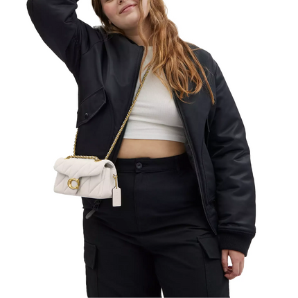 Coach Women's Tabby Shoulder Bag 20 With Pillow Quilting Brass/Chalk