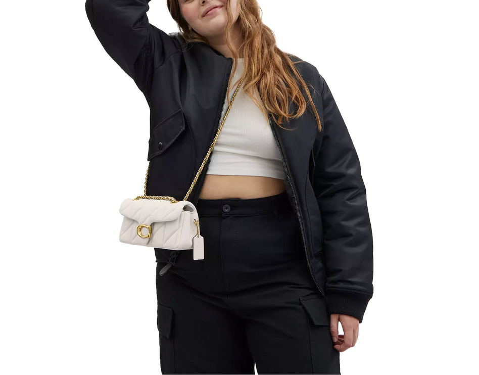 Coach Women's Tabby Shoulder Bag 20 With Pillow Quilting Brass/Chalk