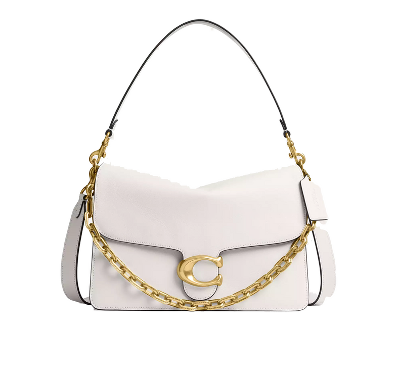 Coach Women's Chain Tabby Shoulder Bag 30 Brass/Chalk