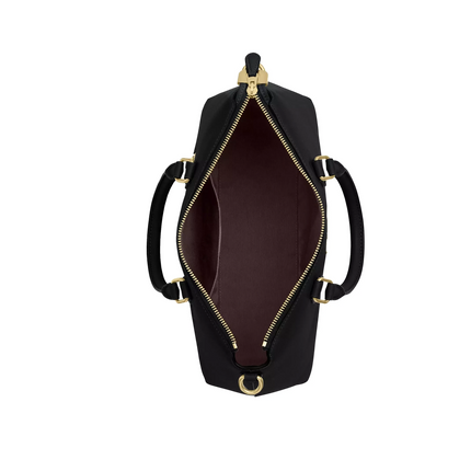 Coach Women's Georgia Satchel Bag Gold/Black