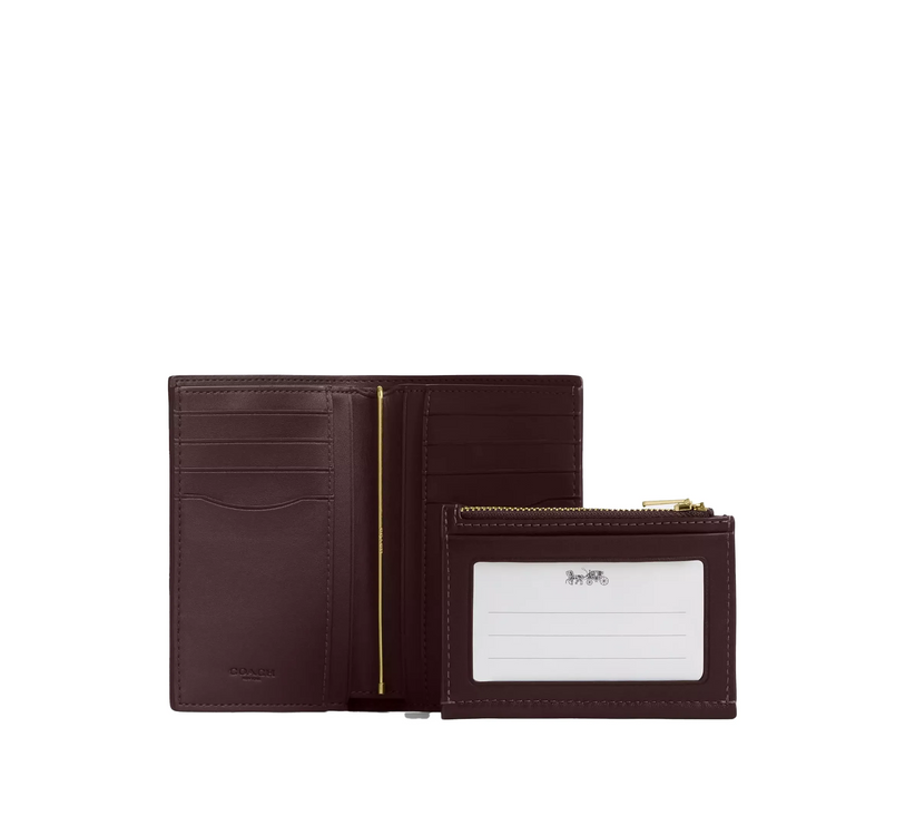 Coach Women's 2 In 1 Wallet Gold/Espresso