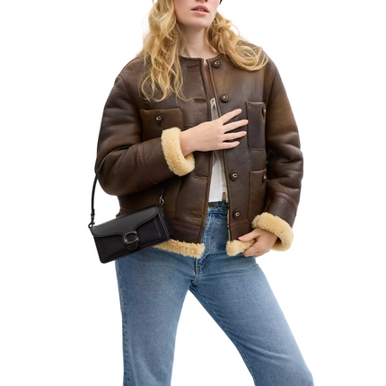 Coach Women's Tabby Shoulder Bag 20 Pewter/Black