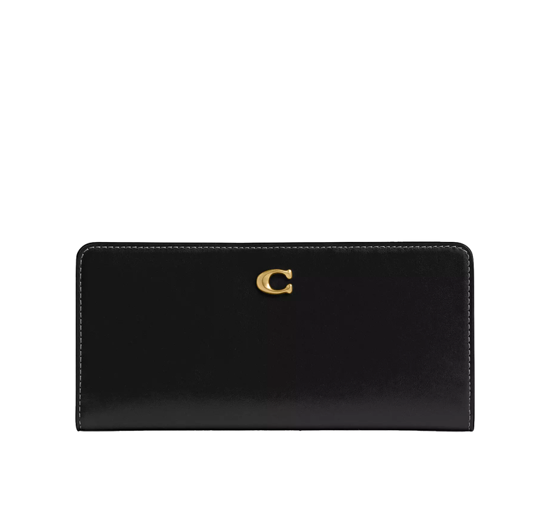 Coach Women's Essential Slim Wallet Brass/Black