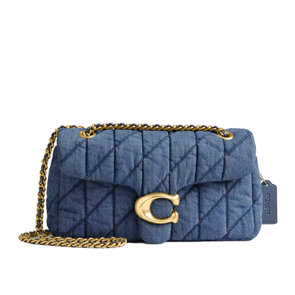 Coach Women's Tabby Shoulder Bag 26 With Quilting Denim/Brass/Indigo