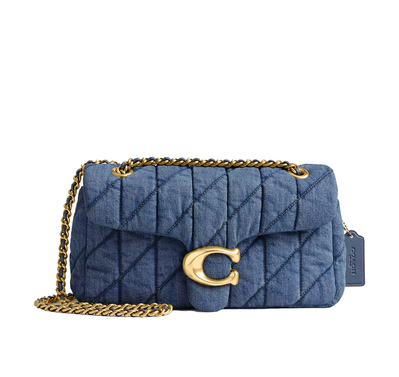 Coach Women's Tabby Shoulder Bag 26 With Quilting Denim/Brass/Indigo