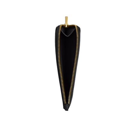 Coach Women's New York Zip Card Case Brass/Black