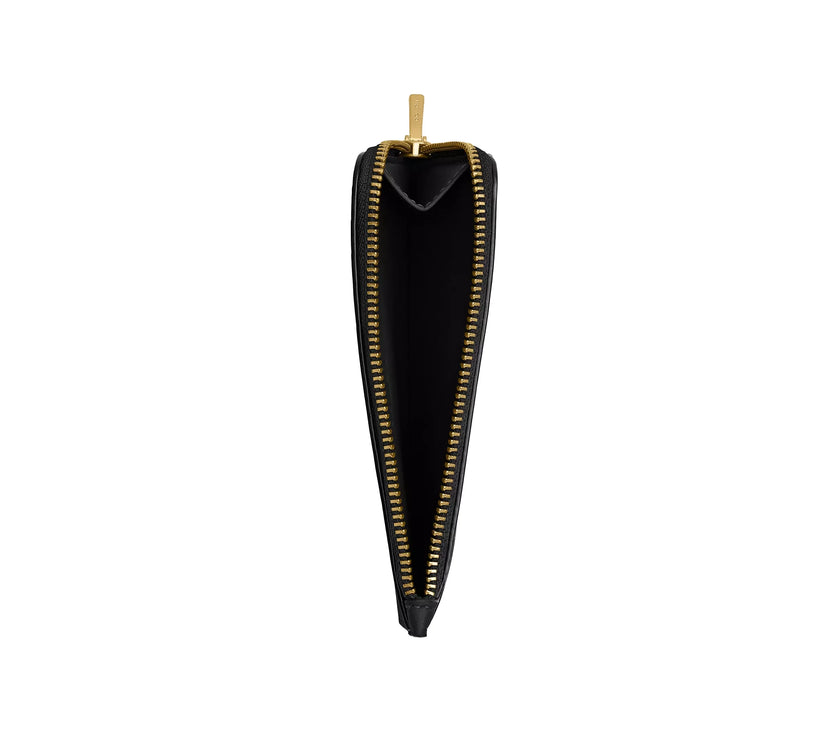 Coach Women's New York Zip Card Case Brass/Black
