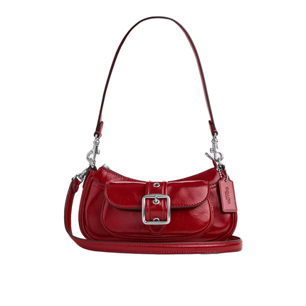 Coach Women's Ashton Mini Shoulder Bag Red/Silver