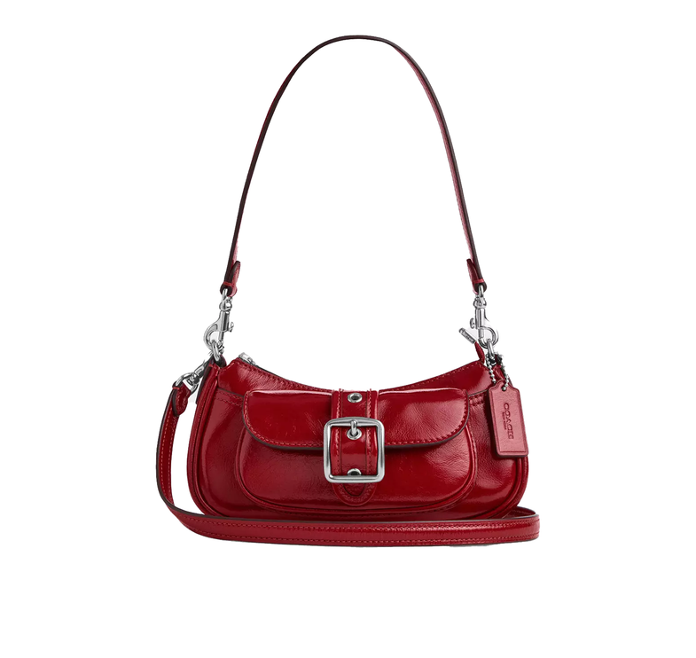 Coach Women's Ashton Mini Shoulder Bag Red/Silver