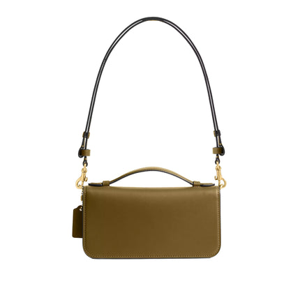 Coach Women's Elora Top Handle Crossbody Bag Brass/Muted Olive