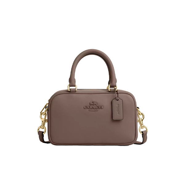 Coach Women's Satchel Crossbody Gold/Dark Stone
