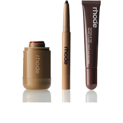rhode The Edits Blush + lip trio