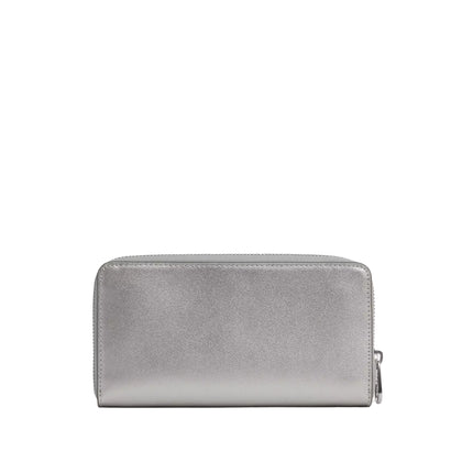 Coach Women's Long Zip Around Wallet Silver/Light Silver