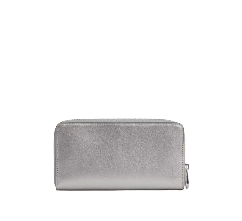 Coach Women's Long Zip Around Wallet Silver/Light Silver