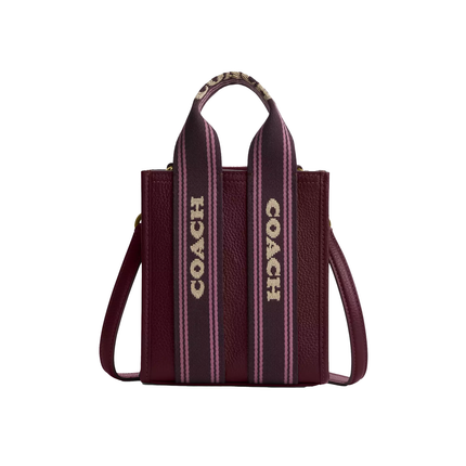 Coach Women's Smith Mini Tote Bag Maroon/Gold