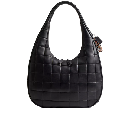 Coach Women's Alter/Ego Large Crescent Shoulder Bag In Upcrafted Leather Black