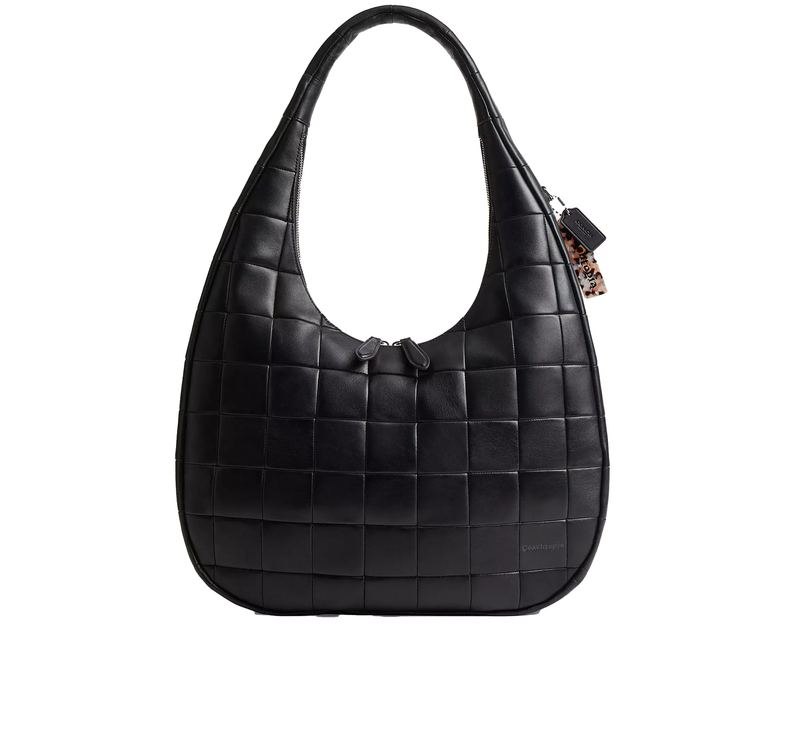 Coach Women's Alter/Ego Large Crescent Shoulder Bag In Upcrafted Leather Black