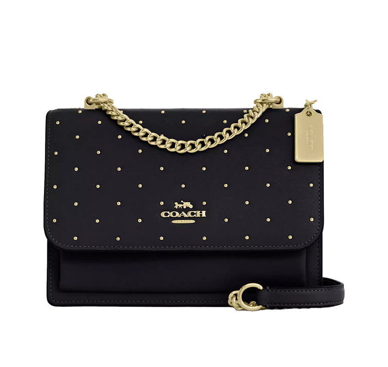 Coach Women's Klare Crossbody Bag With Rivets Gold/Black