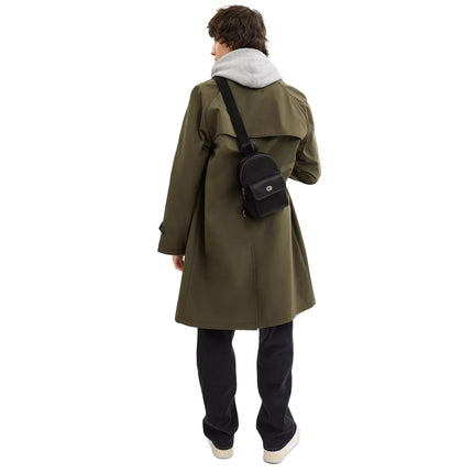 Coach Unisex Small Turnlock Sling Pack Gunmetal/Black
