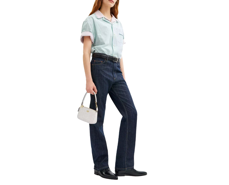 Coach Women's Nolita 19 In Signature Canvas Gold/White/Chalk