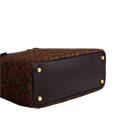 Coach Women's Easton Tote Bag In Signature Chenille Smooth Leather/Gold