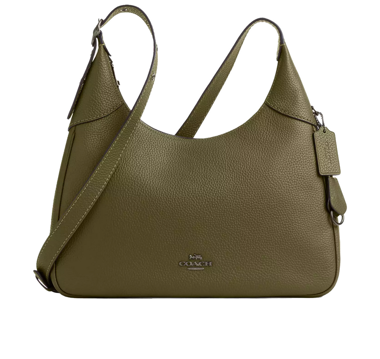 Coach Women's Ella Shoulder Bag Gunmetal/Olive