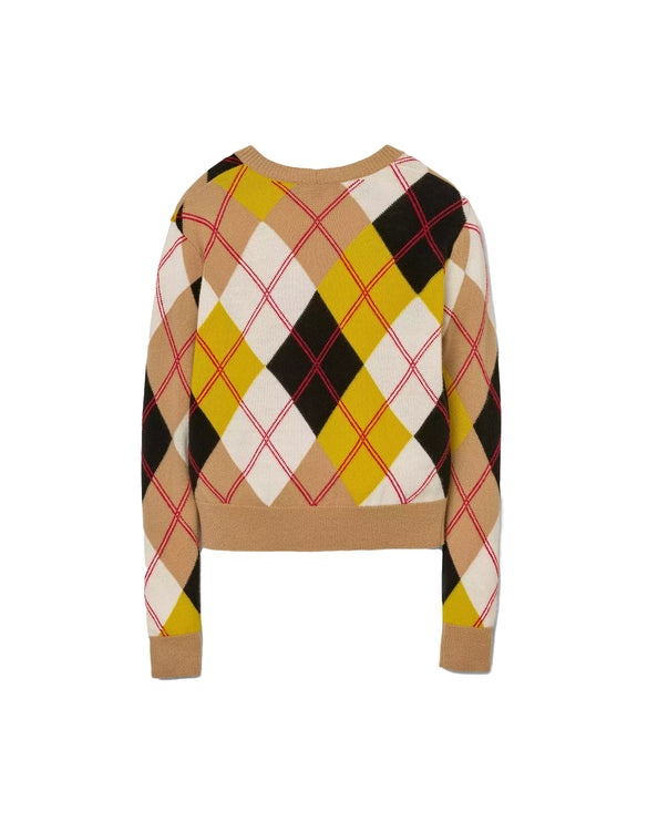 Marc Jacobs Women's Preppy Daisy Argyle Crewneck