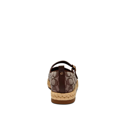 Coach Women's Mary Jane Espadrille In Signature Jacquard Oak/Maple