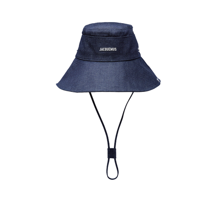 Jacquemus Unisex The de-Nîmes Denim Bucket Hat Navy