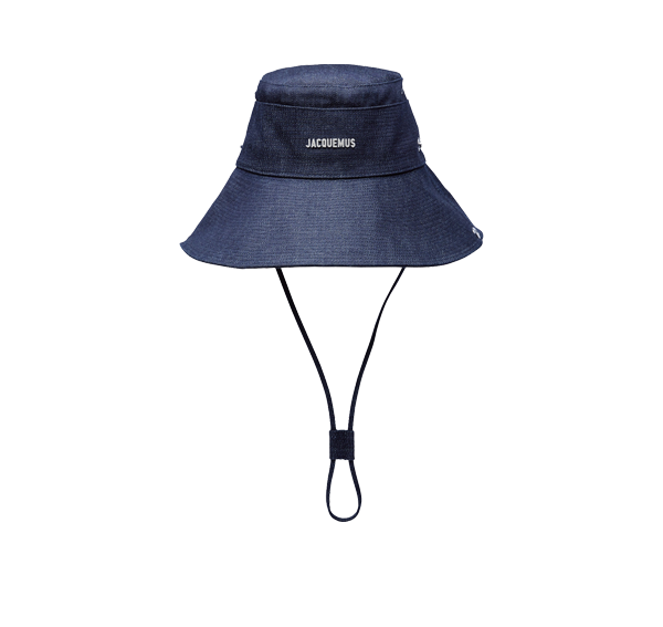 Jacquemus Unisex The de-Nîmes Denim Bucket Hat Navy
