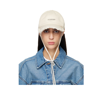 Jacquemus Unisex The Artichaut Denim Cap Off-White