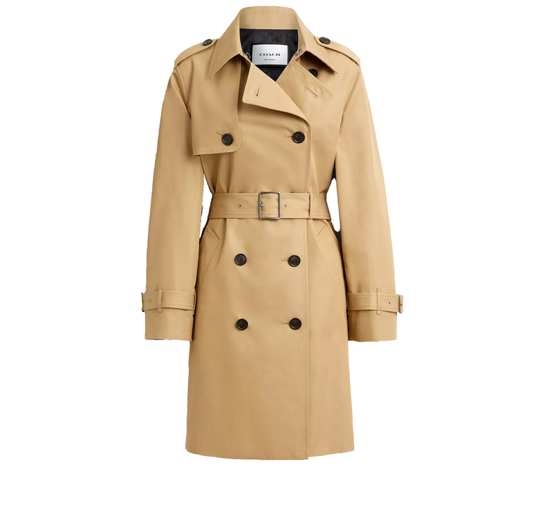 Coach Women's Mid Trench Khaki