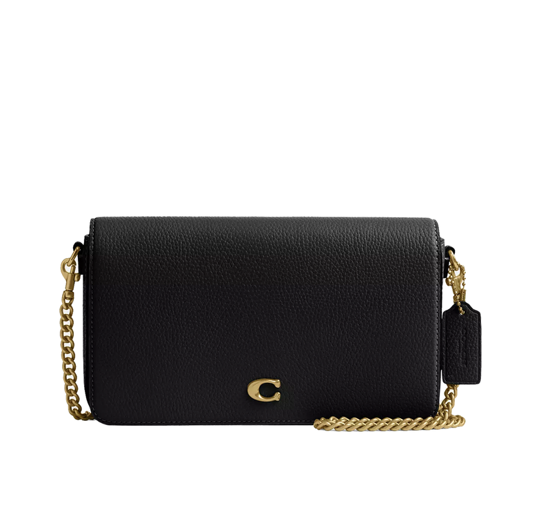 Coach Women's Mila Crossbody Bag With Signature Canvas Brass/Black