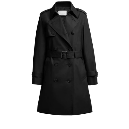 Coach Women's Mid Trench Black