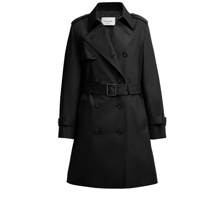 Coach Women's Mid Trench Black