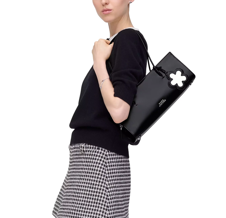 Marc Jacobs Women's The Glam Mirror Satchel Bag Black