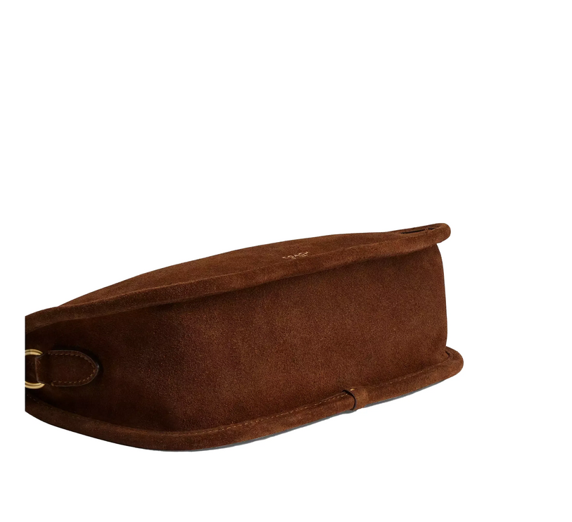 Coach Women's Waverly Bag Suede/Brass/Warm Brown