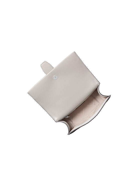 Michael Kors Women's Greenwich Small Color-Block Signature Logo Crossbody Bag Optic White