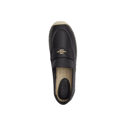 Coach Women's Loafer Espadrille Black - Hemen Kargoda