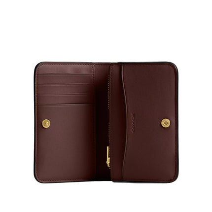 Coach Women's Essential Slim Card Case Brass/Maple