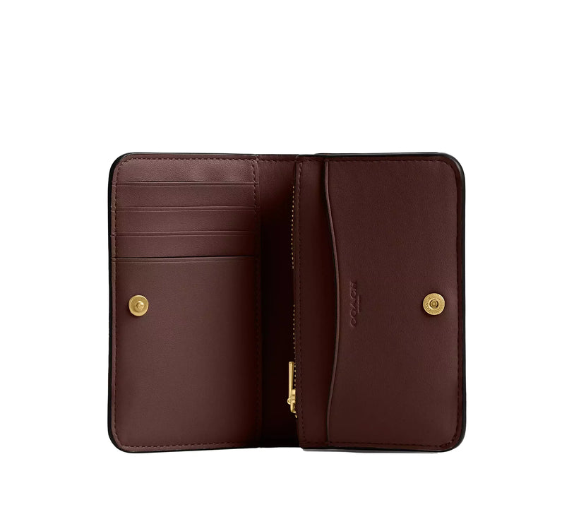 Coach Women's Essential Slim Card Case Brass/Maple