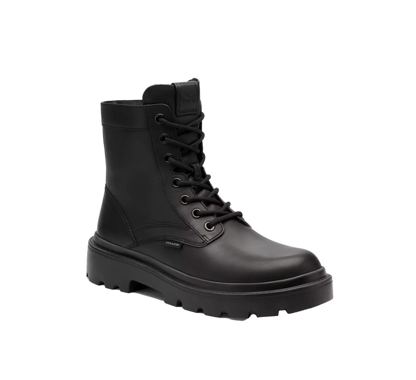 Coach Men's Combat Boot Black